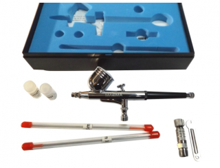 MAGMA TG130S Airbrush stříkací pistole na malování nanášení barvy 3 trysky