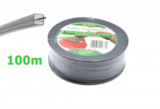 GEKO G73944 STRUNA zesílená pro křovinořez, vyžínač sekání 2,7mm cívka 100m