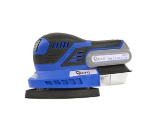 GEKO G80619 Aku oscilační bruska 140x140x100mm akumulátorová 18V Li-ion