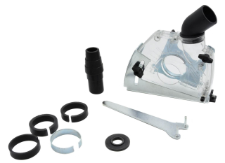 GEKO G80257 Protiprachový odsávací kryt na úhlovou brusku 125mm průhledný