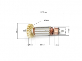 MAX 125mm Rotor pro elektrickou úhlovou brusku 125mm, klín 147,5mm náhradní díl