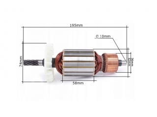 MAX 195mm Elektrický rotor pro kotoučovou pilu 8 zubů 