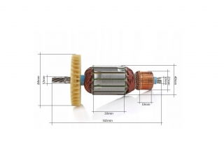 MAX 182mm Rotor pro elektrické míchadla 6 zubů/fréz 182mm náhradní díl