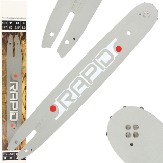 MAR-POL M86670 VODÍCÍ LIŠTA na pilu 14" / 35cm, 50z 1,3mm, 3/8" RAPID
