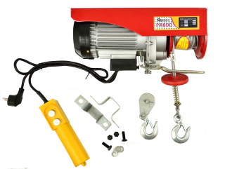 GEKO G01088 1200W LANOVÝ ELEKTRICKÝ NAVIJÁK kladkostroj ZVEDÁK 300/600kg