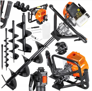 MAX LXGD670 Půdní vrták PREMIUM do země 6,7HP + vrták zemní 100mm 200mm 300mm