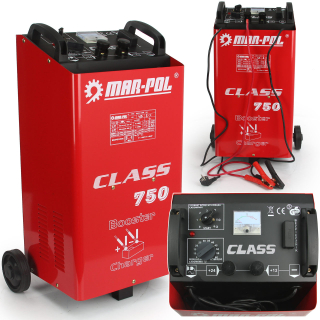MAR-POL M82514 Autonabíječka startovací vozík CLASS 750 LCD 80-900Ah nabíječka