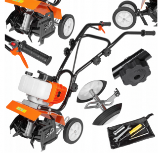 Eurocraft ECGGS35 Motorový kultivátor kypřič půdy provzdušňovač 2,6kW 52cm3