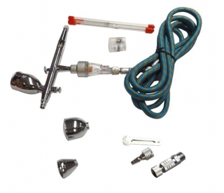 MAGMA TG-186K Airbrush stříkací pistole sada na malování 3 trysky + hadice