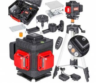 LEX LXNL3DG Laserova vodováha křížový laser měřidlo 3D 360 ° stativ