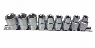 MAR-POL M66421 Klíče - hlavice nástrčné vnitřní torx / 1/2"/ sada 9ks