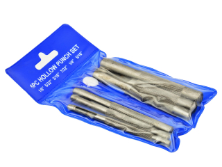 GEKO G01820 SADA RAZNÍKŮ DO KŮŽE DĚROVAČE 6ks 2,8 – 8mm