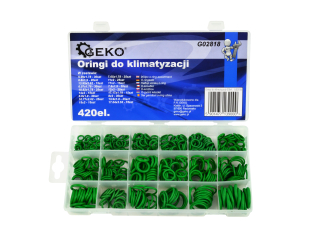 GEKO G02818 Sada O-kroužků pro klimatizaci 420ks / těsnící kroužky