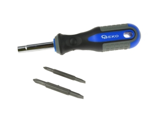 Geko G32010 Šroubovák s vyměnitelnými bity PH1 PH2 křížový 6,3mm 8mm