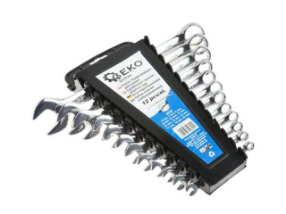 GEKO G11142 Klíče očko-ploché 12ks 6-22mm klíč očkový vidlicový Sada klíčů 
