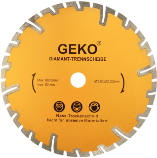 Geko G00226 Diamantový kotouč 230mm hluboký řez
