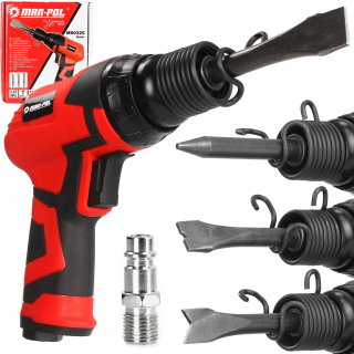 MAR-POL M90325 Pneumatické kladivo 6,3bar 113 l/min 4500/min + 4 dláta