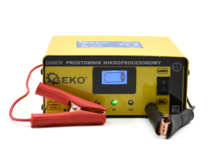 GEKO G80036 15A Mikroprocesorová nabíječka LCD 6/12V