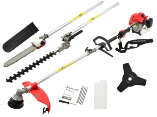 Geko G81057 Motorový křovinořez benzínový multifunkční 3HP vyžínač SADA 