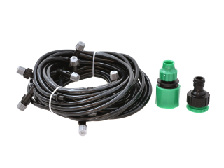 Geko G70075 Zahradní mlhová hadice 10m + trysky, vodní clona mlha zavlažování