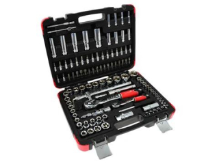 GEKO T00102 Gola sada 108ks 1/4" 1/2" klíče, nástrčné hlavice, bity, ráčna