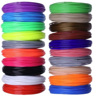 SZPILA 3D PEN 75m filamenty náplne PLA mix barev, náplň do 3D pera