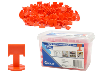 GEKO G00432 Nivelační spony pro obklad a dlažbu 1,5 mm 250 ks