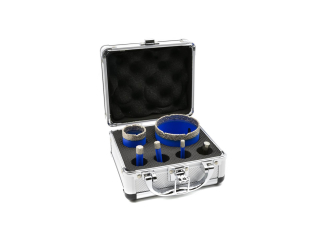 GEKO G65100 Diamantové vykružováky vrtáky na dlažbu sada 6ks 6-68mm 
