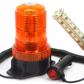 Mar-pol M82713 LED maják oranžové výstražné světlo 10-110V 30-LED