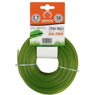 MAR-POL M84125 Struna pro křovinořez, vyžínače, kosy 2,7mm 50m hvězda / zesílená