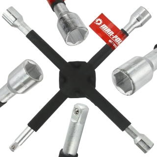 MAR-POL M57012 Zesílený křížový klíč 14" - 1/2", 17, 19, 21 mm 