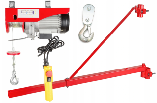 Eurocraft HJ207 LANOVÝ ELEKTRICKÝ NAVIJÁK kladkostroj ZVEDÁK 2000W 800kg + rám