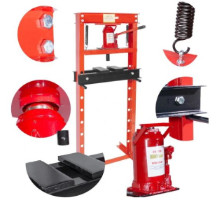 MAX 20T Hydraulický pneumatický dílenský lis nosnost 8 úrovní