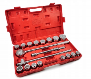 MAR-POL M58253 Nástrčné klíče ráčna 3/4" 19-50 mm 21ks
