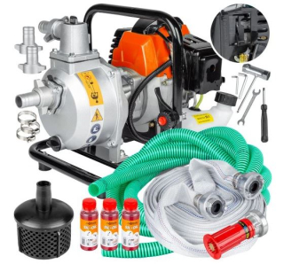 EUROCRAFT WP10 sada Benzínové motorové čerpadlo na vodu 1" 3,8kW / 5,2HP příslušenství