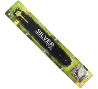 SILVER S11140 Vodicí lišta na pilu + 2 řetězy 3/8, 14" 35cm 050 50