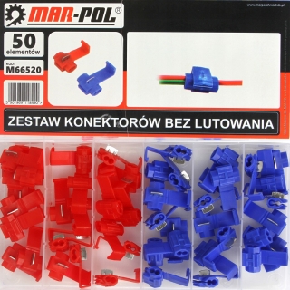 MAR-POL M66520 Sada konektorů bez pájení 50 kusů