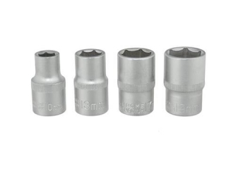 GEKO G10163 Hlavice nástrčné klíče 4ks 10-13-17-19mm 1/2" sada klíče