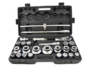 GEKO G10114 Nástrčné hlavice, klíče 3/4" a 1" Sada 26ks 21-65mm 12-hranné klíče