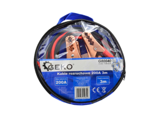 GEKO G80040 Startovací kabely na akumulátor, autobatérii 200A 3m 