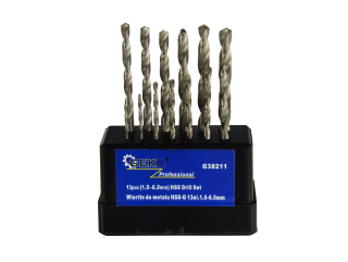 GEKO G38211 Vrtáky do kovu sada 13ks 1,5-6,5mm vrták stříbrný 