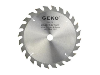 GEKO G00138 Pilový kotouč na dřevo 230mm 22mm 24T