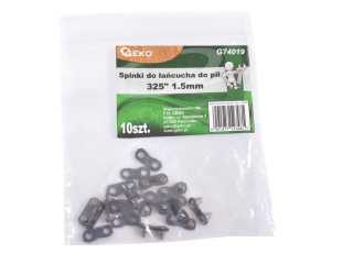GEKO G74019 Spojky svorky na pilový řetěz 325" 1,5mm 10ks