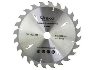 GEKO G78080 Vidiový kotouč na dřevo pro řezání dřeva 300mm 32mm 24T 