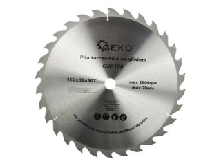 GEKO G00166 Pilový kotouč na dřevo 450x32x30T 