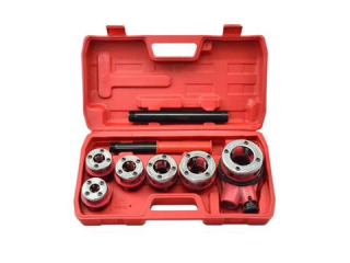 GEKO G01002 Ruční závitořez na trubky, závitořezná hlava Závitník Sada 6ks 1/4"-1,1/4"