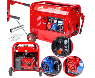 MAX MXGG20 ELEKTROCENTRÁLA GENERÁTOR PROUDU 7HP 230-380V 12V 2500W AVR