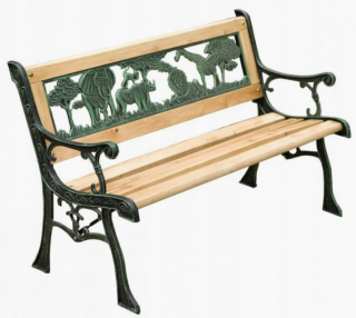 Jumanji 84x37x50 cm Elegantní zahradní dětská lavička lavice pro děti