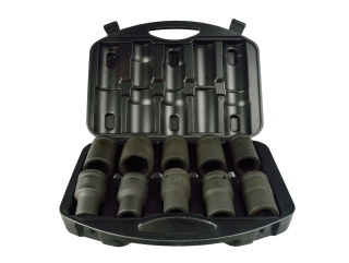 GEKO G10075 Nástrčné hlavice 1" 10ks 17-41mm klíče sada klíčů hlavic,  klíče