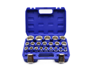 GEKO G13547 Hlavice nástrčné klíče 21ks 8-36mm sada nástrčných hlavic 1/2"